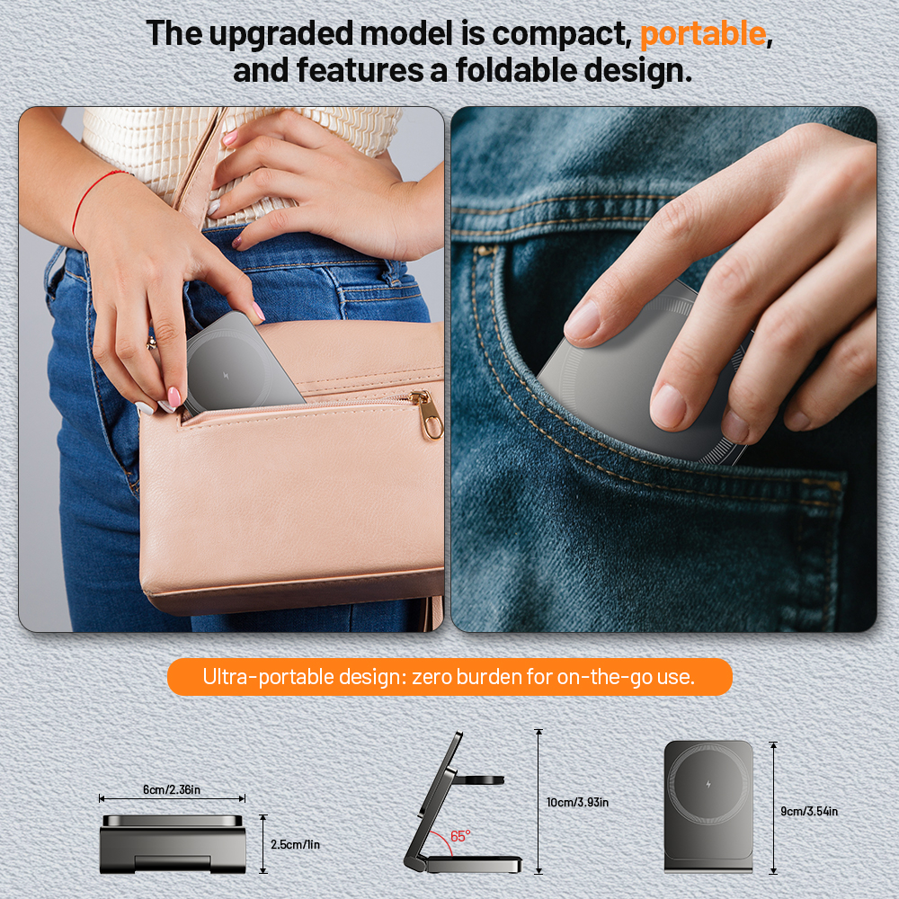 foldable magnetic 3 in 1 wireless charger